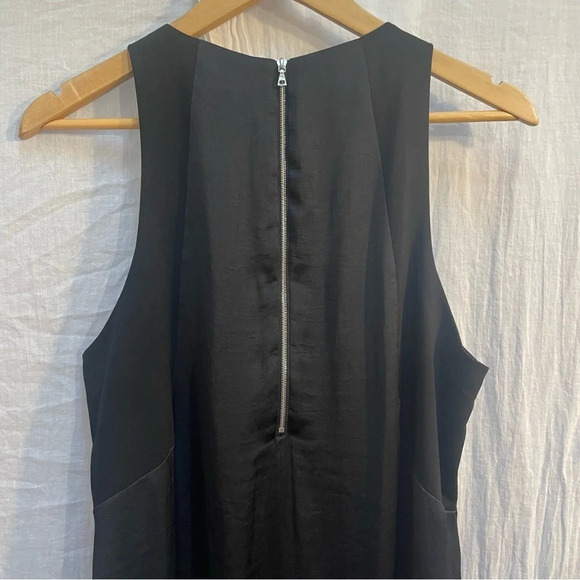 85%OFF❣️Rag & Bone Black Satin Sleek Sleeveless Blouse Tank Top, L - Picture 6 of 12